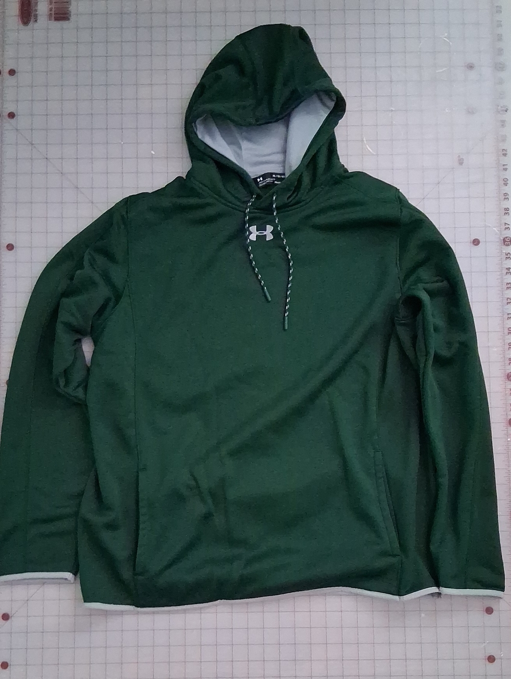 Under Armour Men's Green Hooded Performance Pullover Coldgeqr XL